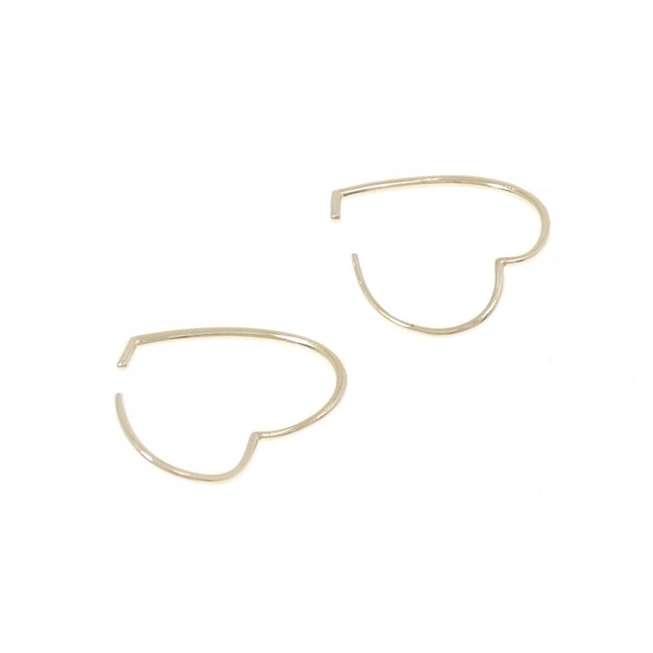 ポンテヴェキオ K10YG ハート ピアス