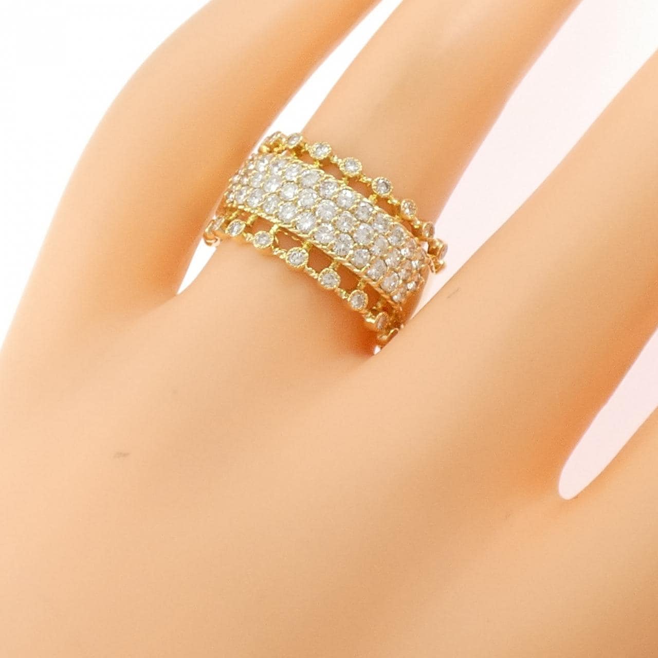 K18YG ダイヤモンド リング 1.02CT