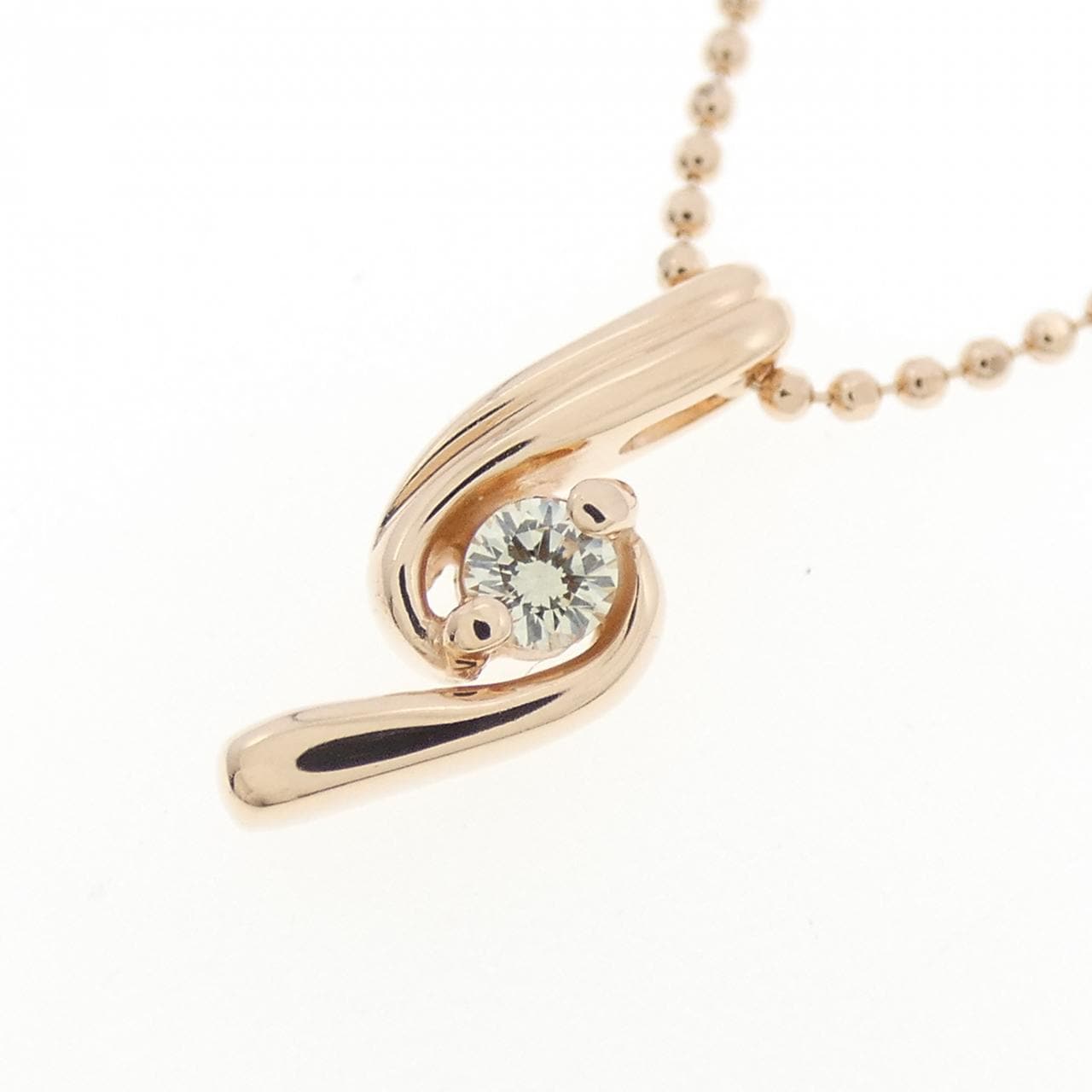K10PG ダイヤモンド ネックレス 0.05CT