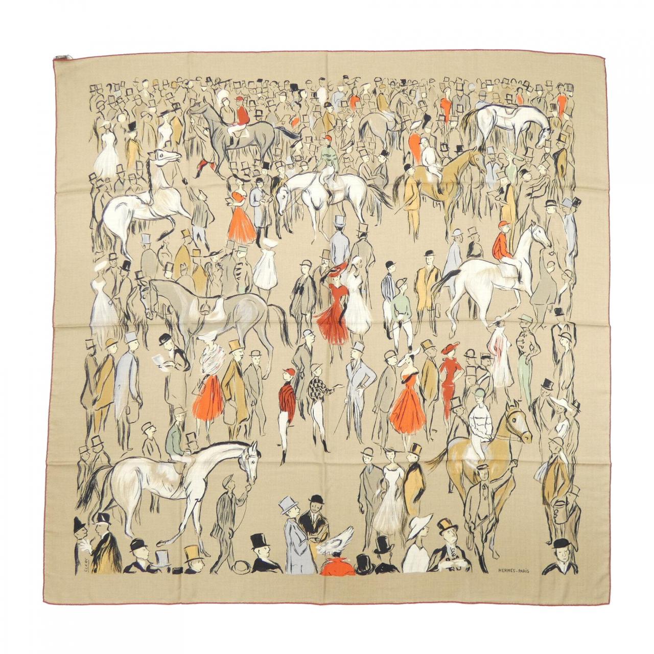 エルメス HERMES パドック PADDOCK H241228S カレジェアン140 ショール