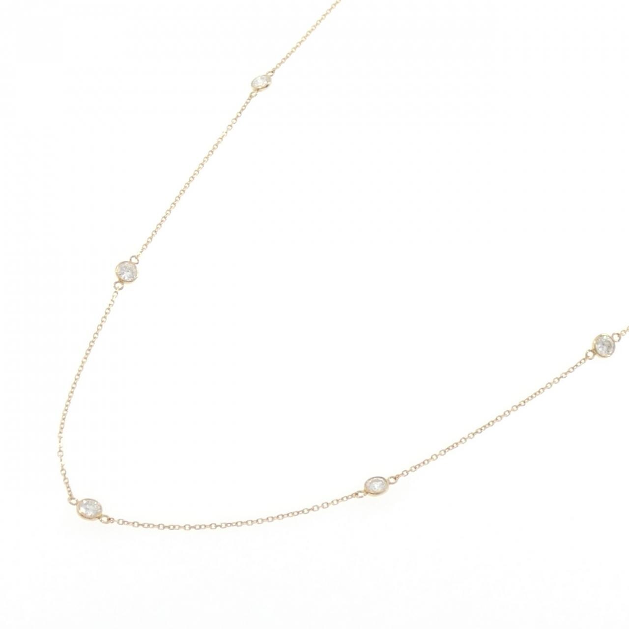 K18YG ダイヤモンド ネックレス 0.90CT