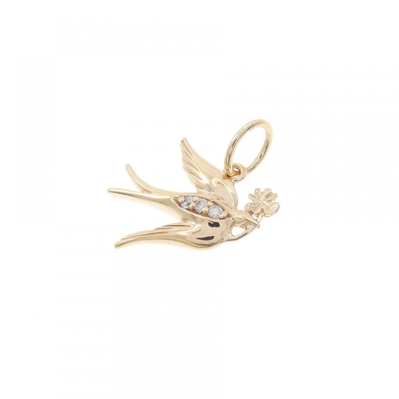 アガット ダイヤモンド ペンダント 0.02CT