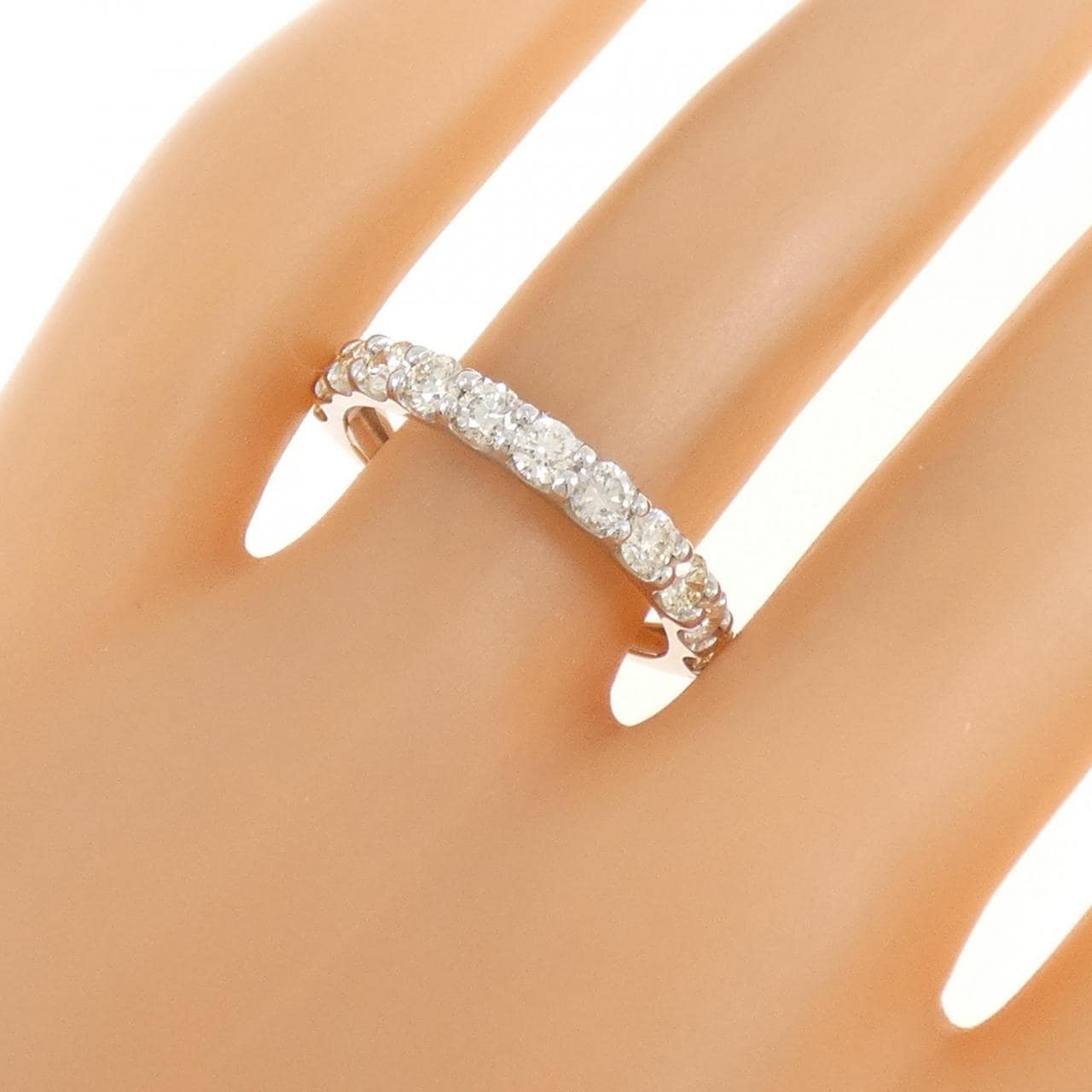 PT950 ハーフエタニティ ダイヤモンド リング 1.00CT