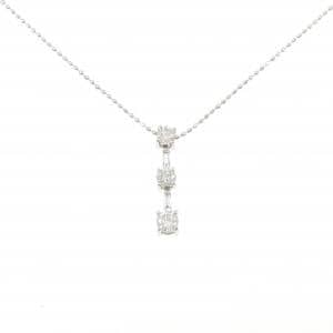 K18WG ダイヤモンド ネックレス 0.50CT