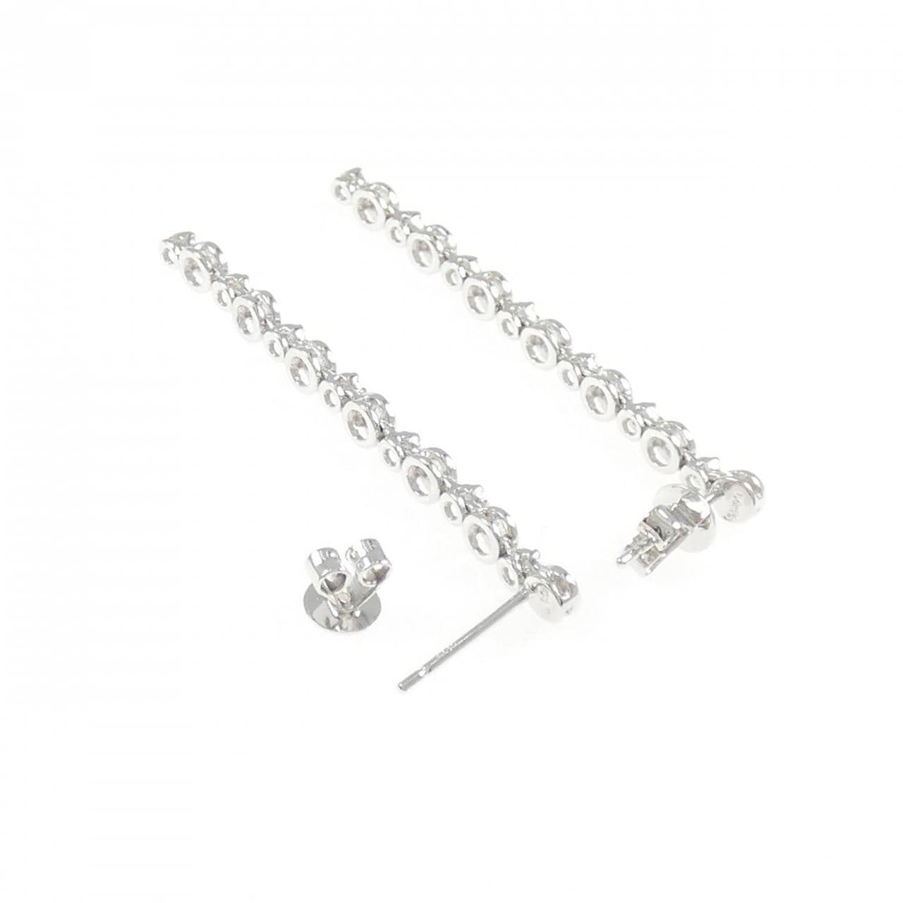 K18WG ダイヤモンド ピアス 0.50CT