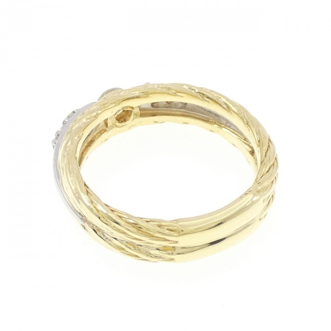 K18YG/PT900 ダイヤモンド リング 0.28CT