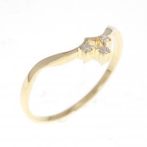 K18YG Diamond ring