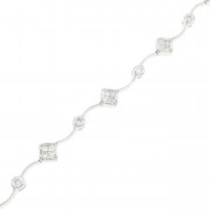 K18WG ダイヤモンド ブレスレット 0.83CT