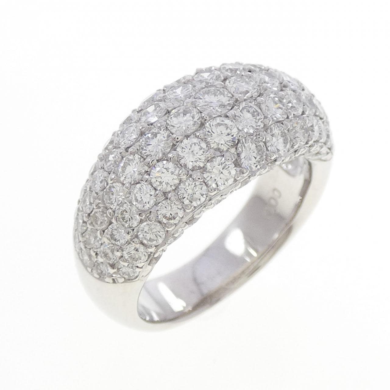 K18WG パヴェダイヤモンド リング 3.00CT