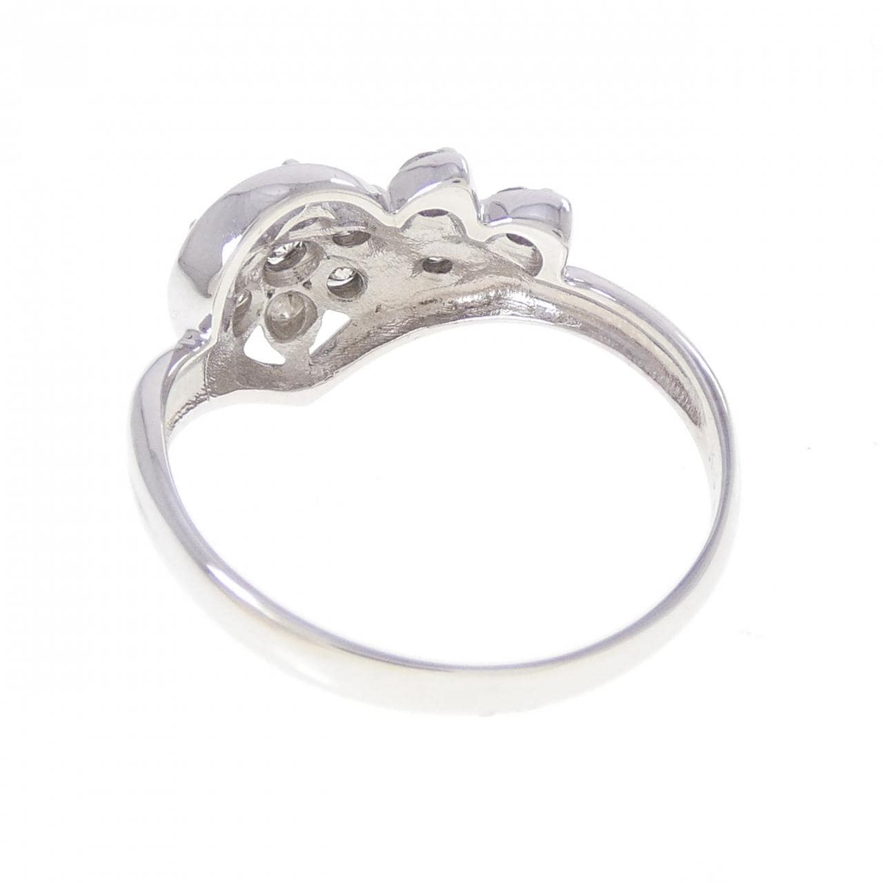 K18WGフラワー  ダイヤモンド リング 0.50CT