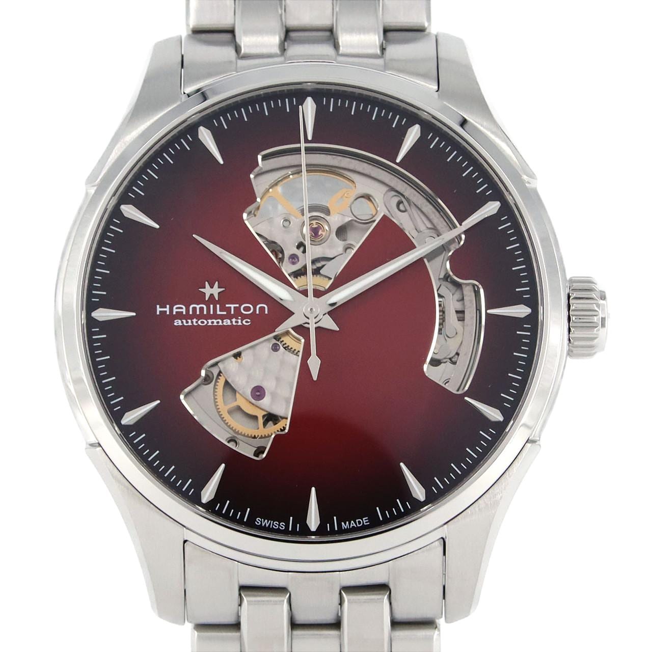 [新品] HAMILTON Jazzmaster open heart H326750/H32675170 SS自动上弦