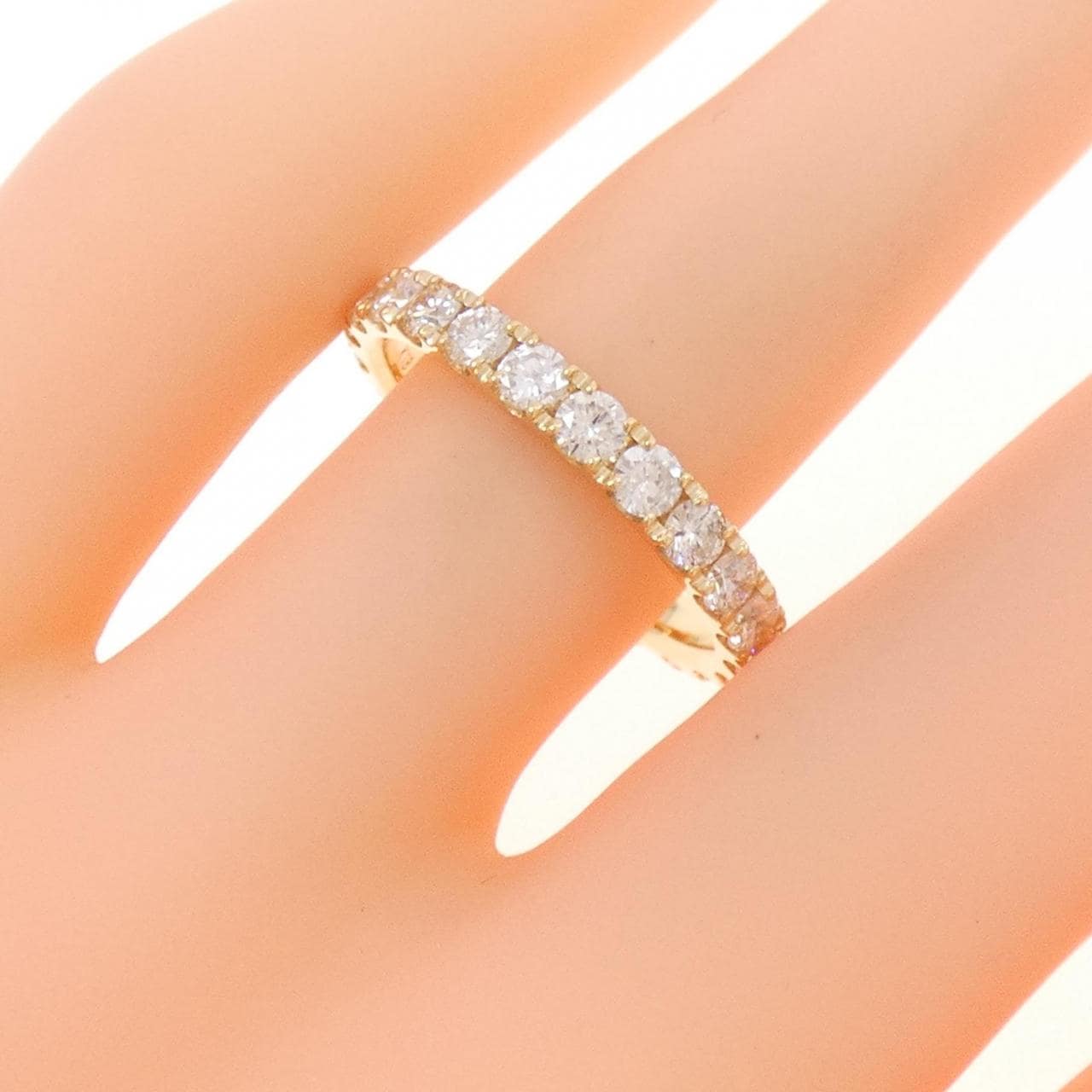 K18YG Full Eternity Diamond Ring 1.672CT