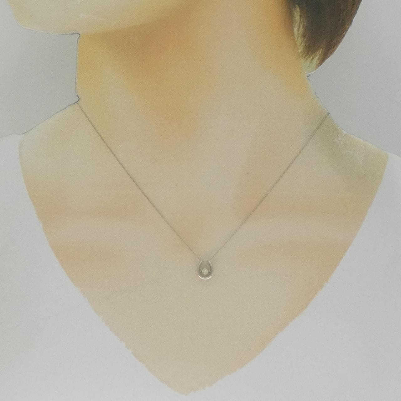 【新品】PT900 ダイヤモンド ネックレス 0.08CT
