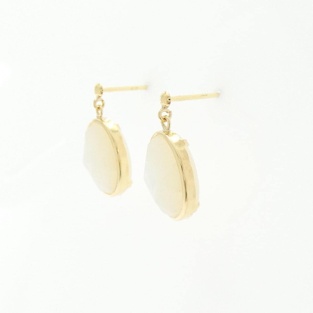 【新品】K18YG マザーオブパール ピアス