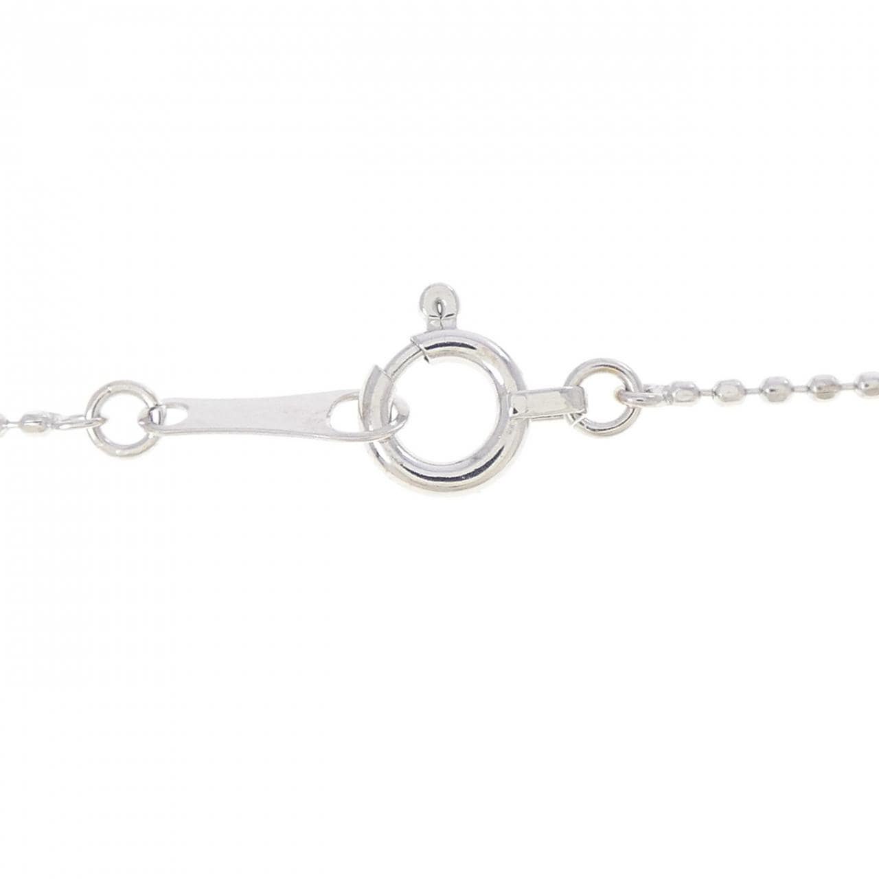 K18WG クロス ダイヤモンド ネックレス 0.50CT