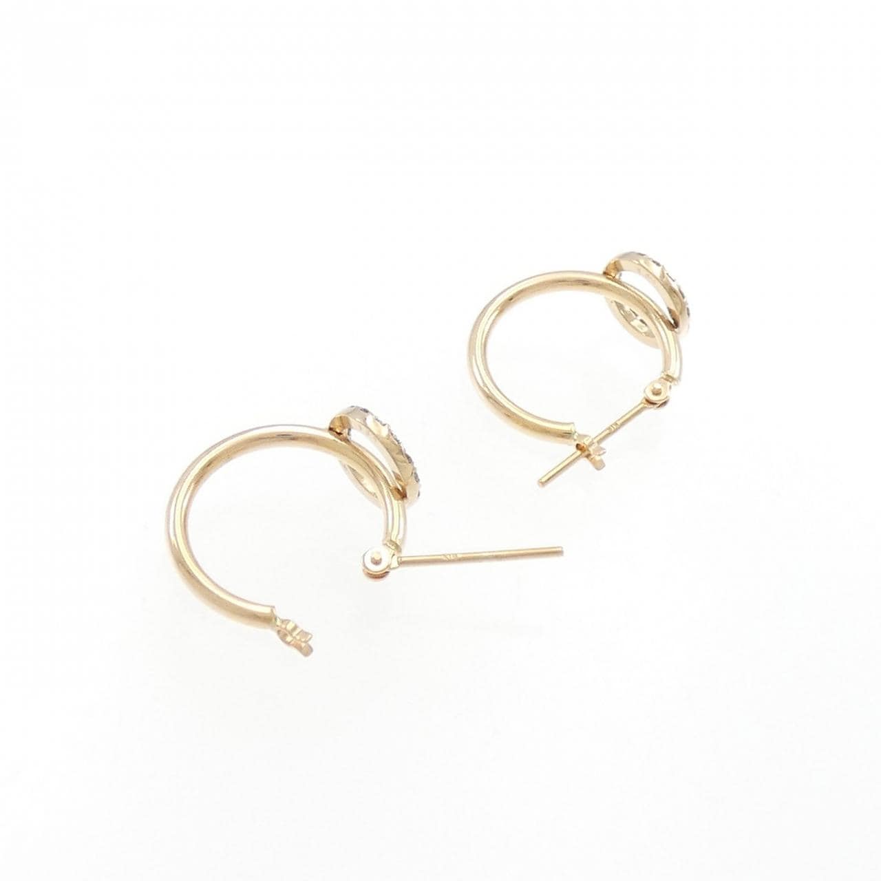 K18PG ダイヤモンド ピアス 0.16CT