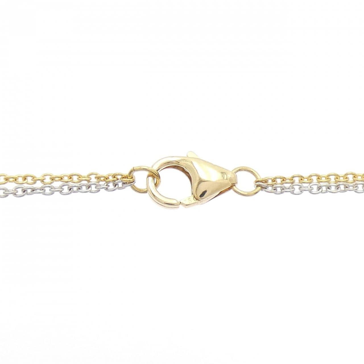 750YG/750WG フラワー ルビー ネックレス 1.39CT