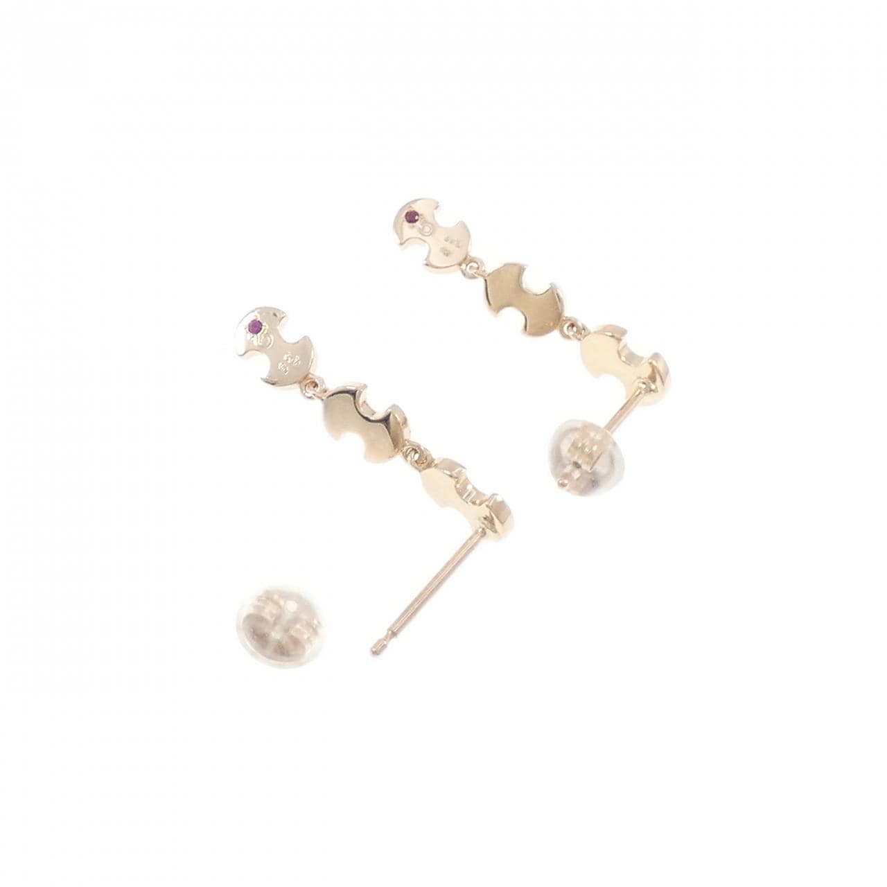 K18PG ダイヤモンド ピアス 0.30CT