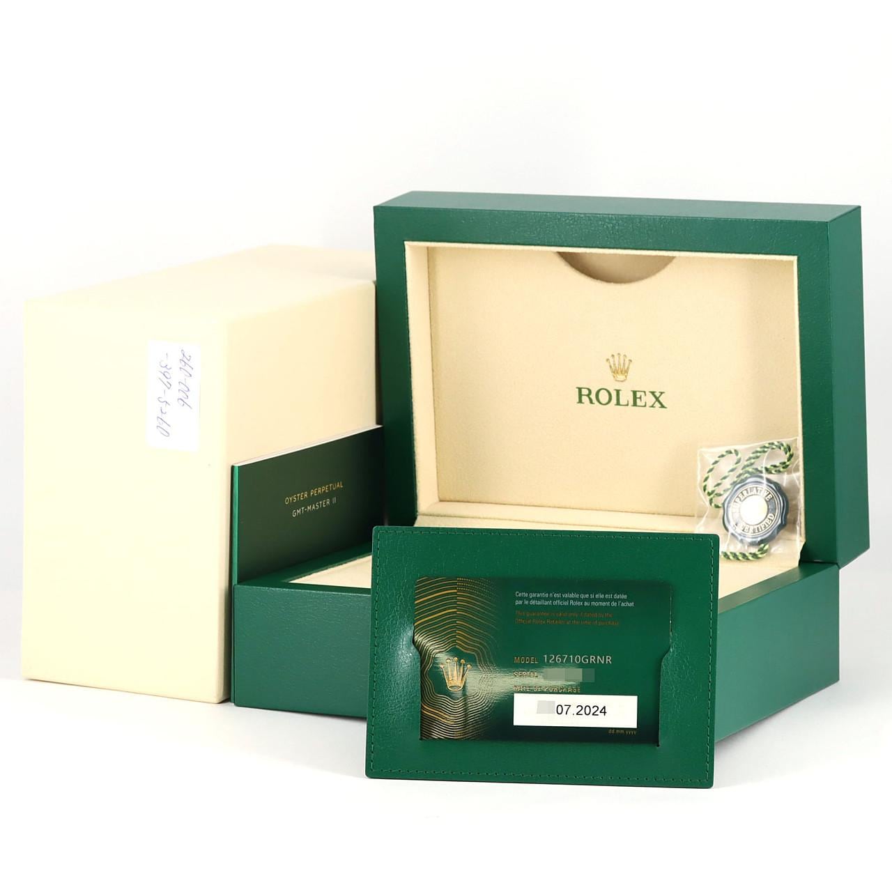 ロレックス GMTマスターⅡ 126710GRNR･3 SS 自動巻 ランダム番