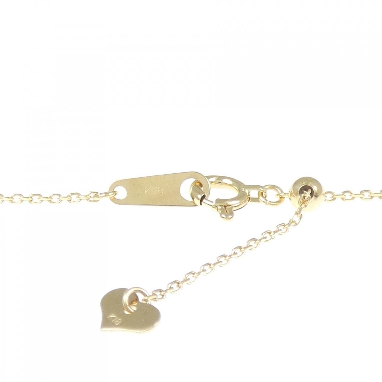 K18YG ダイヤモンド ネックレス 0.22CT