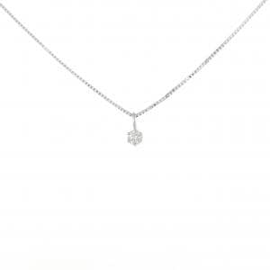 K18WG ダイヤモンド ネックレス 0.05CT