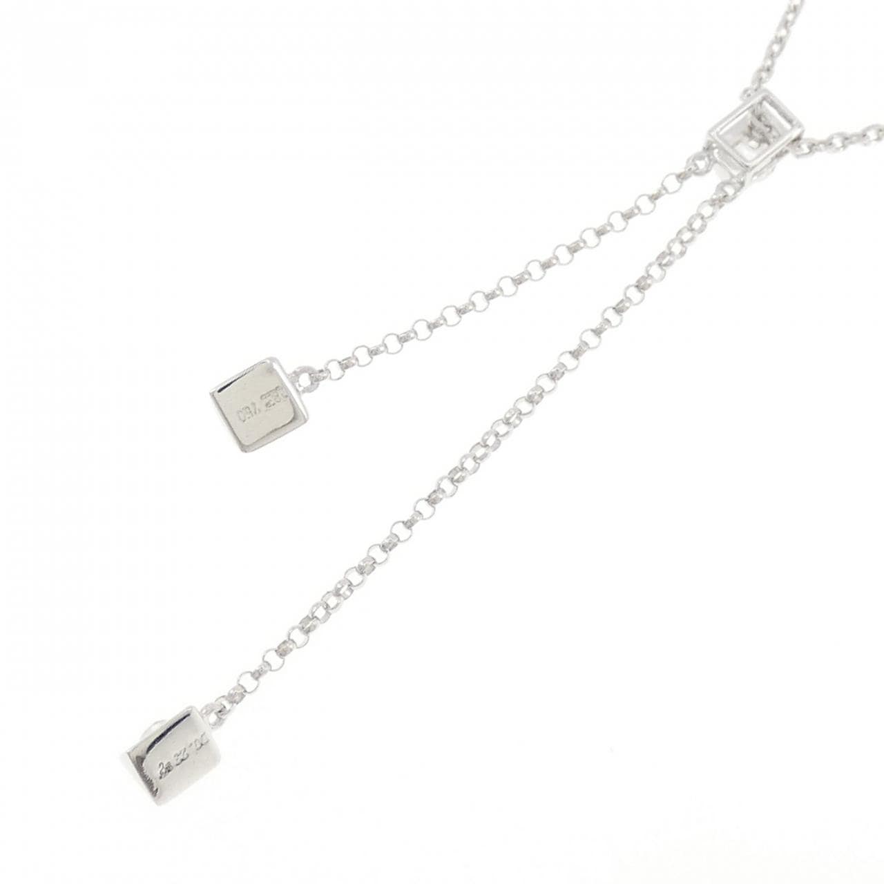 K18WG ダイヤモンド ネックレス 0.23CT