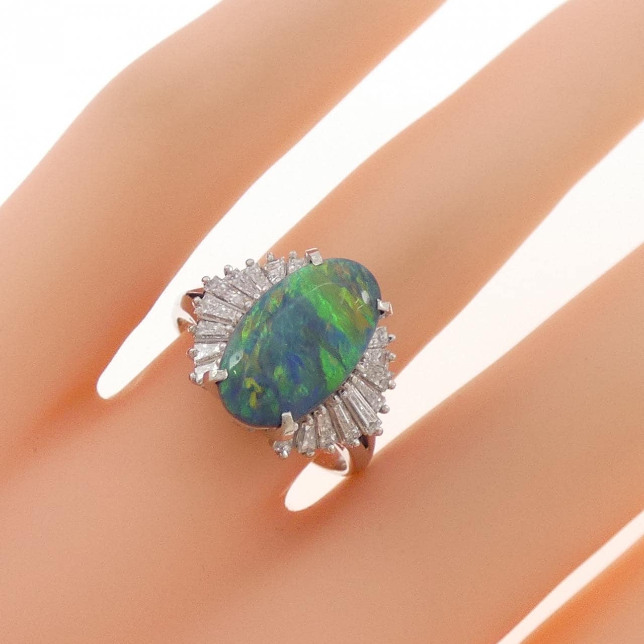 PT900 ブラックオパール リング 2.27CT