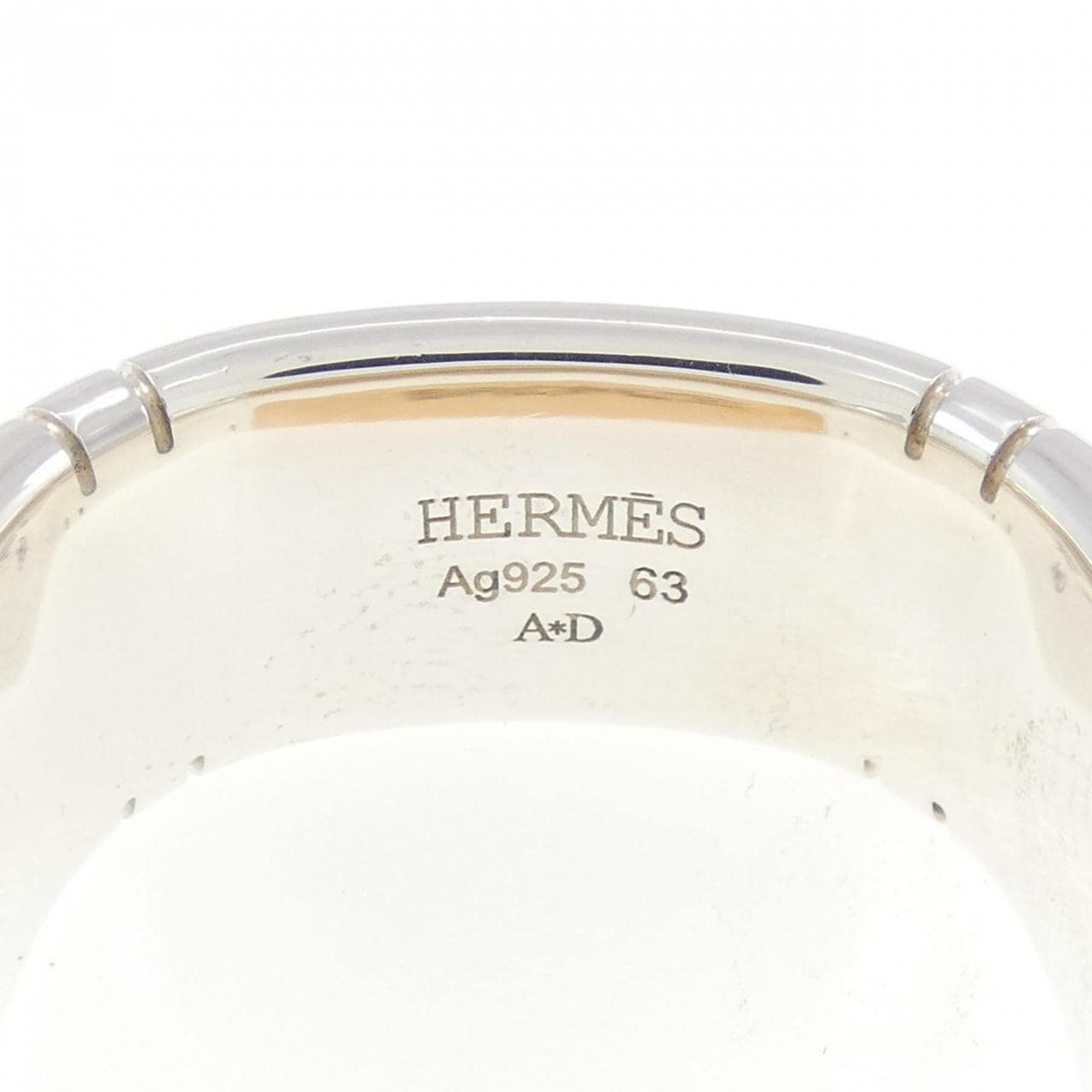 HERMES 925/古铜戒指