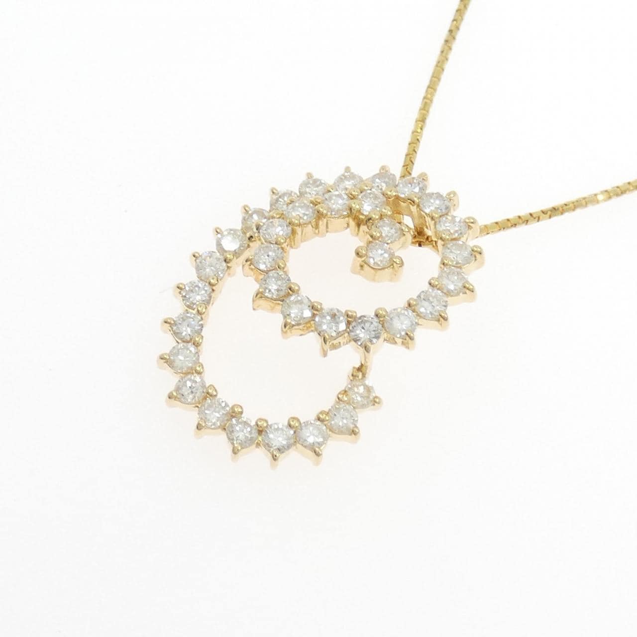 K18YG ダイヤモンド ネックレス 1.08CT