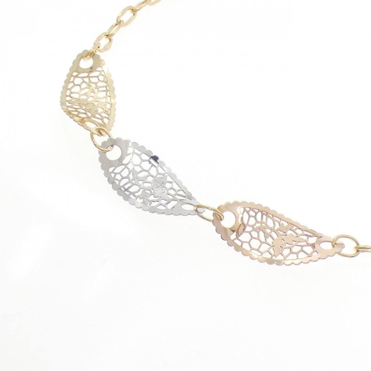 NEONERO K18スリーカラー ネックレス