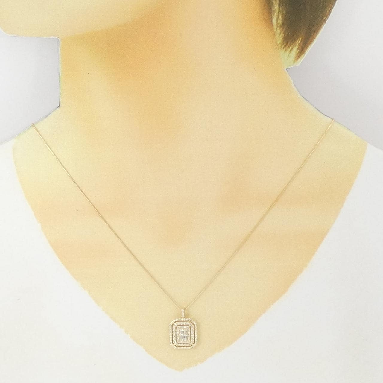 【新品】K18YG ダイヤモンド ネックレス 0.70CT