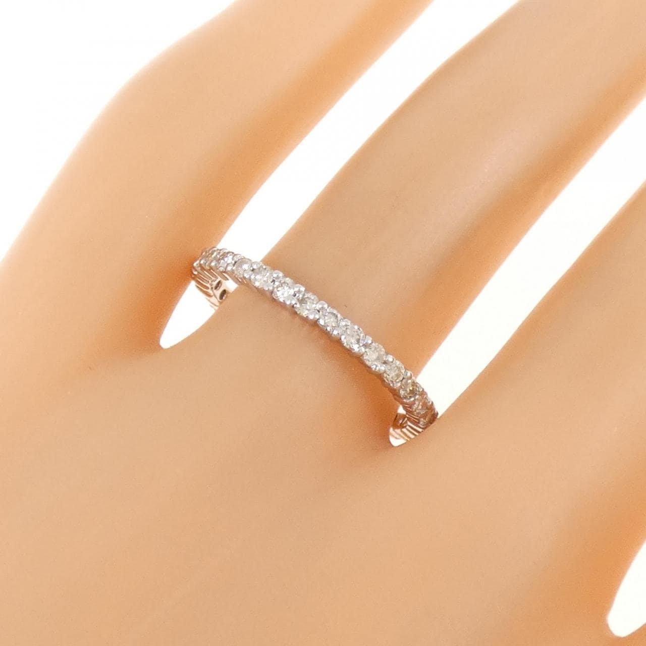 PT900 ハーフエタニティ ダイヤモンド リング 0.50CT