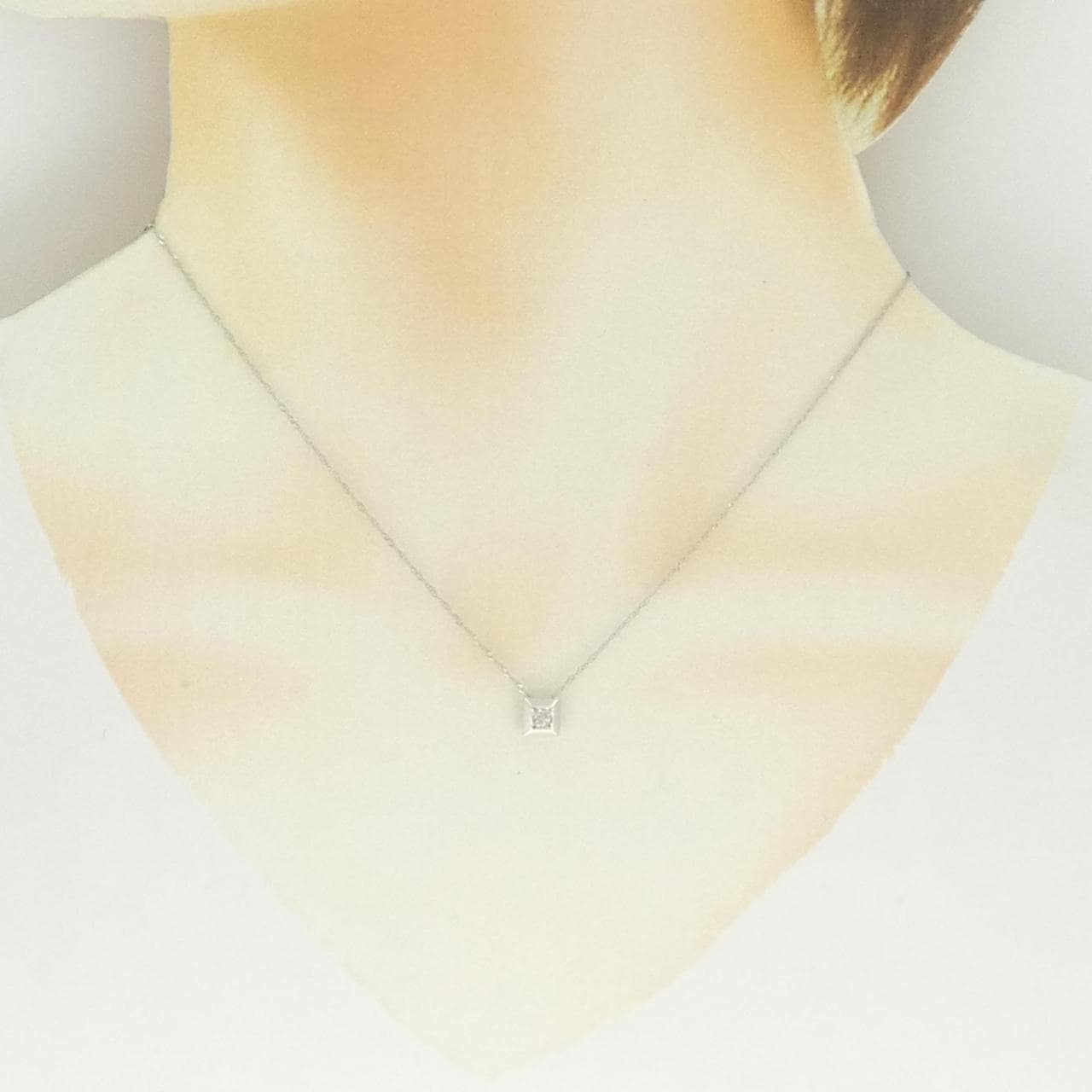 PT900/PT850 ダイヤモンド ネックレス 0.10CT