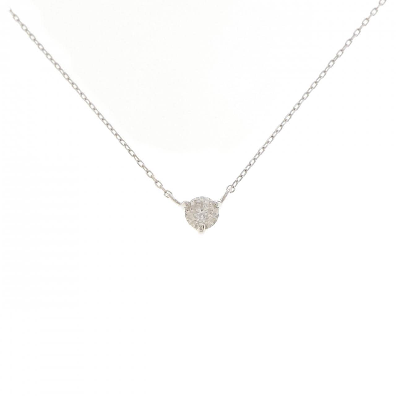 K10WG ダイヤモンド ネックレス 0.15CT