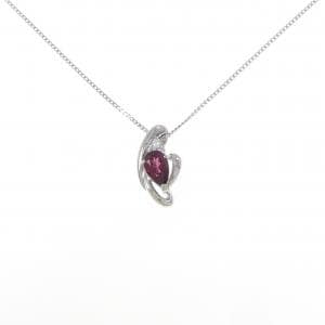 PT900/PT850 ガーネット ネックレス 1.14CT