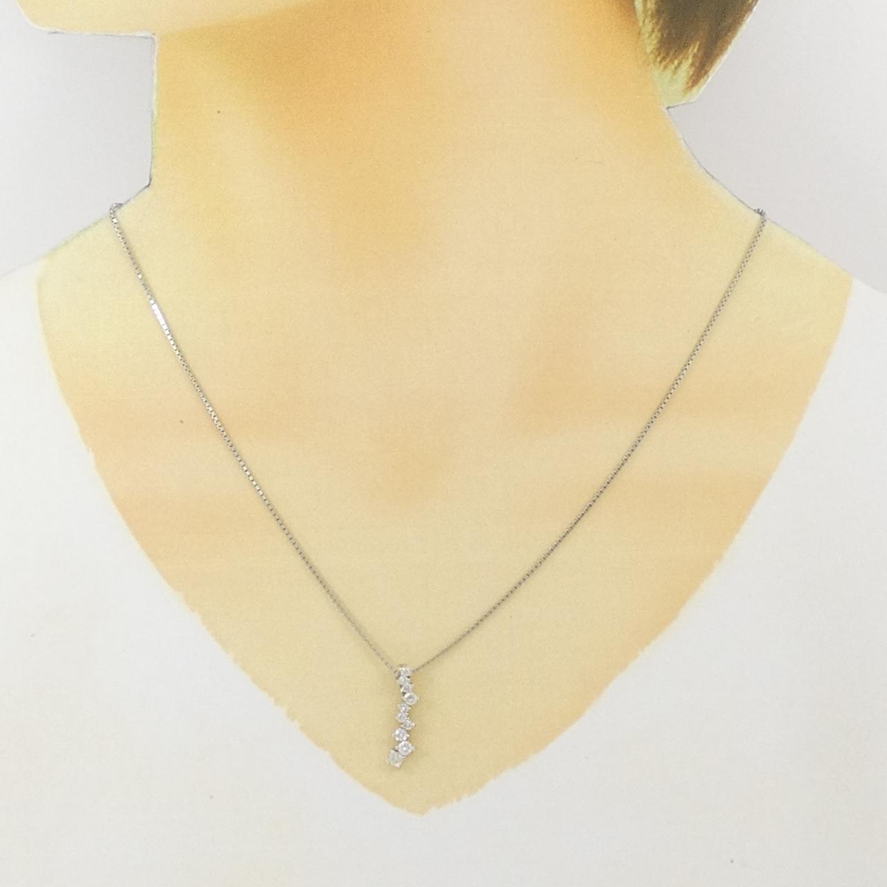 PT/PT850 ダイヤモンド ネックレス 0.41CT