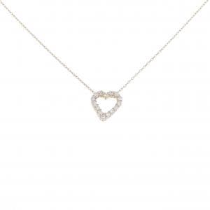 K10PG ハート ダイヤモンド ネックレス 0.15CT