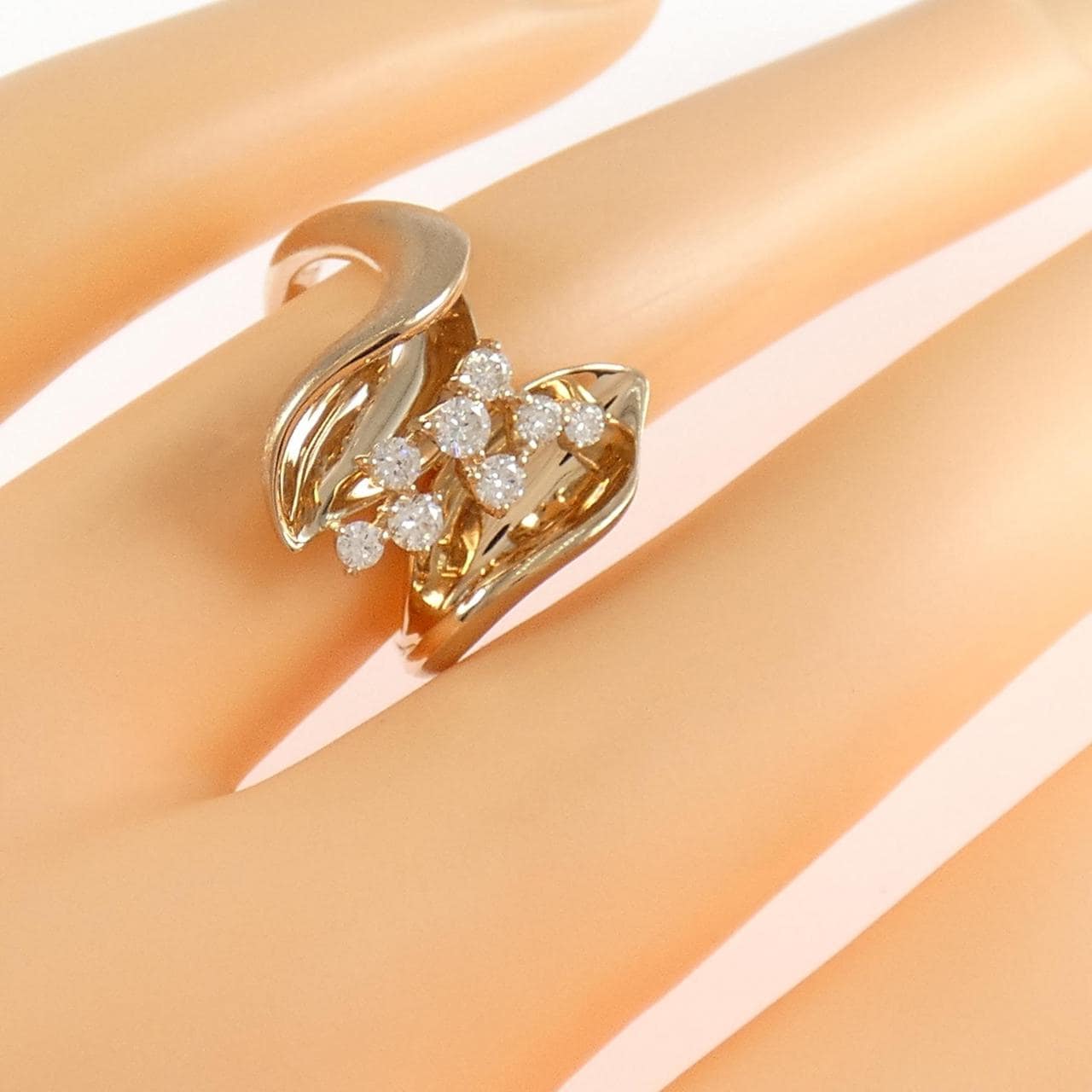 K18PG ダイヤモンド リング 0.32CT