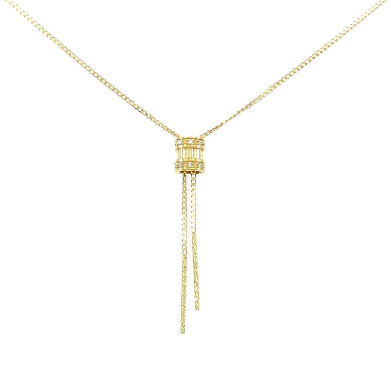 K24YG ダイヤモンド ネックレス 0.03CT