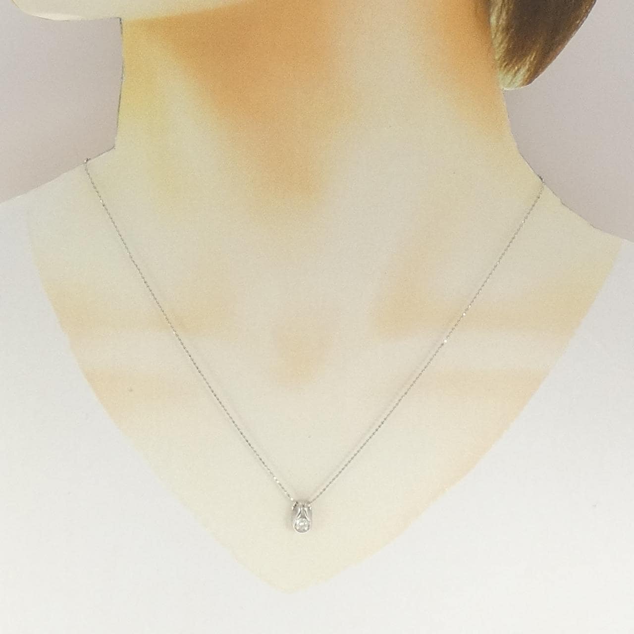 PT900/PT850 ダイヤモンド ネックレス 0.20CT