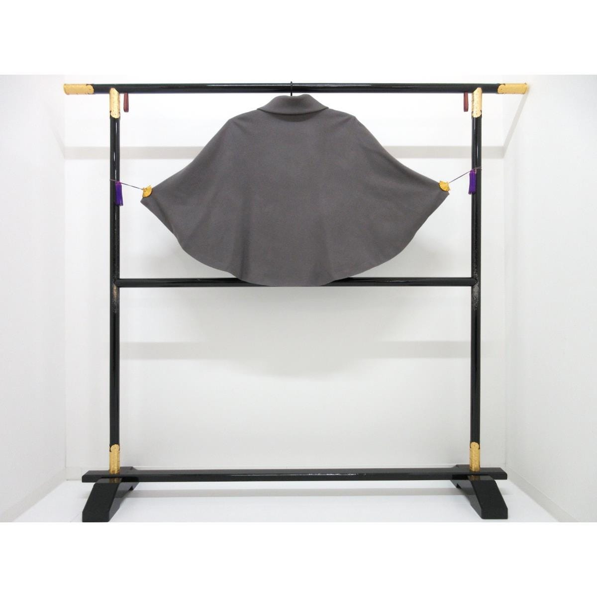 【新品】ケープ カシミヤ混ウール ロール衿