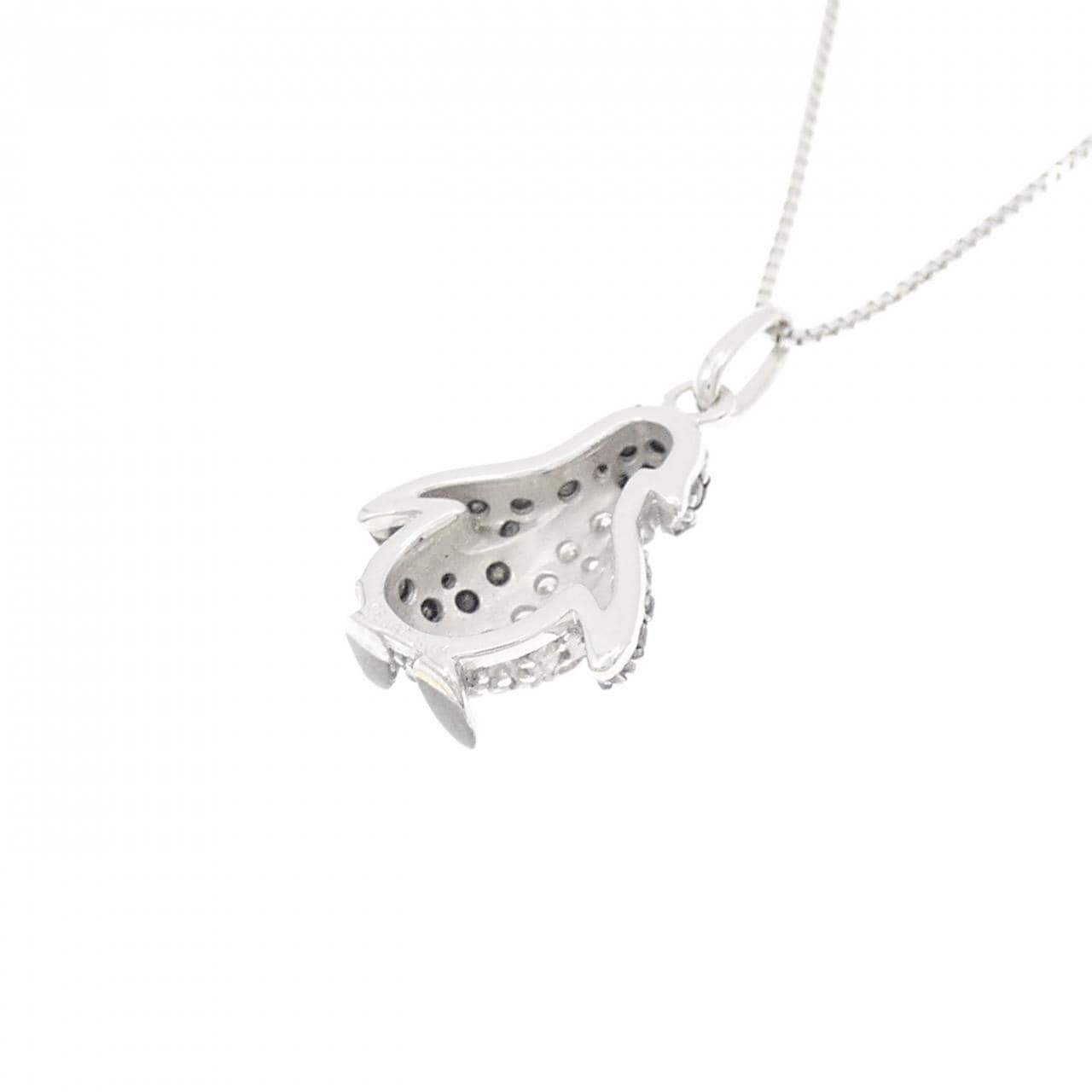 K18WG ペンギン ダイヤモンド ネックレス 0.41CT