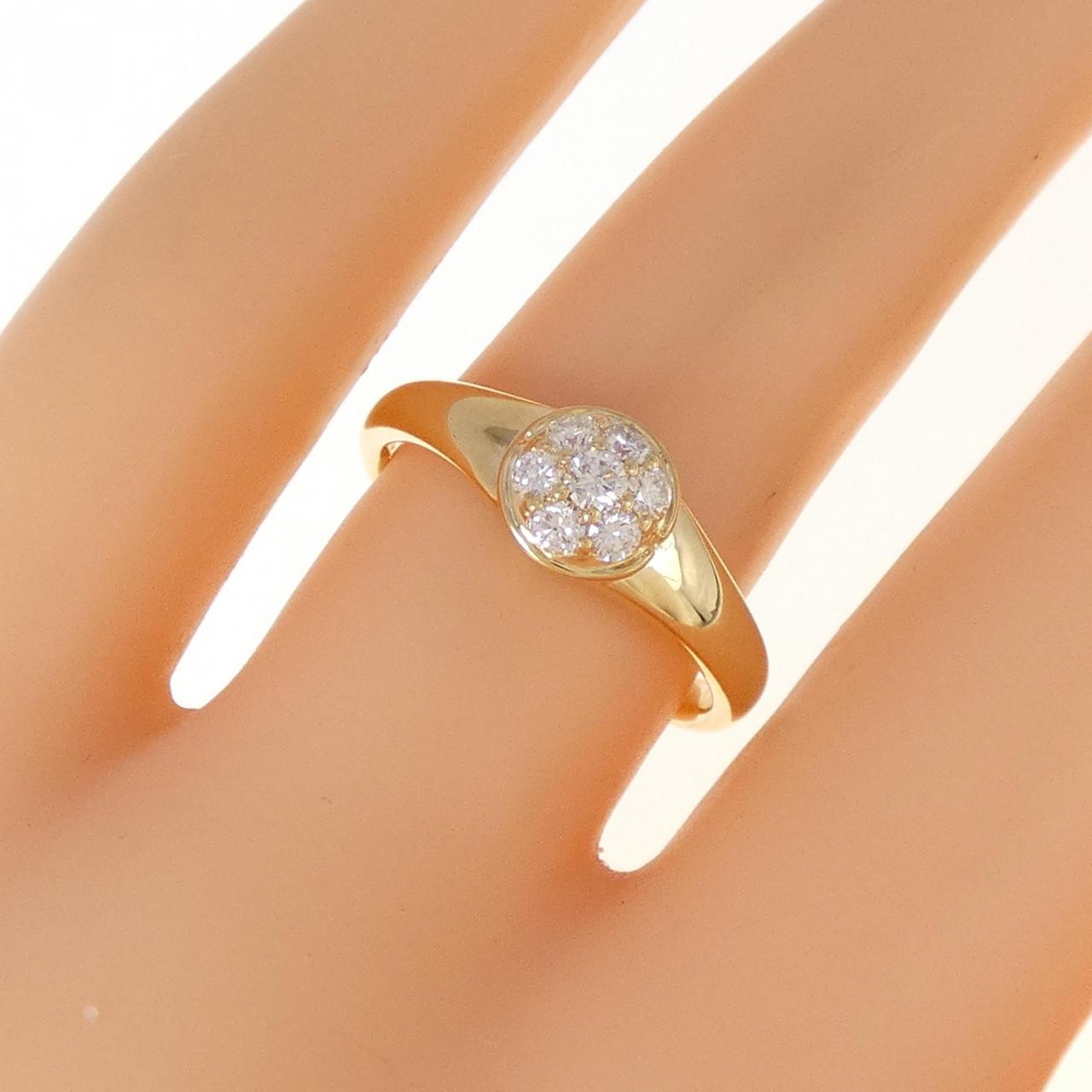 K18YG ダイヤモンド リング 0.25CT