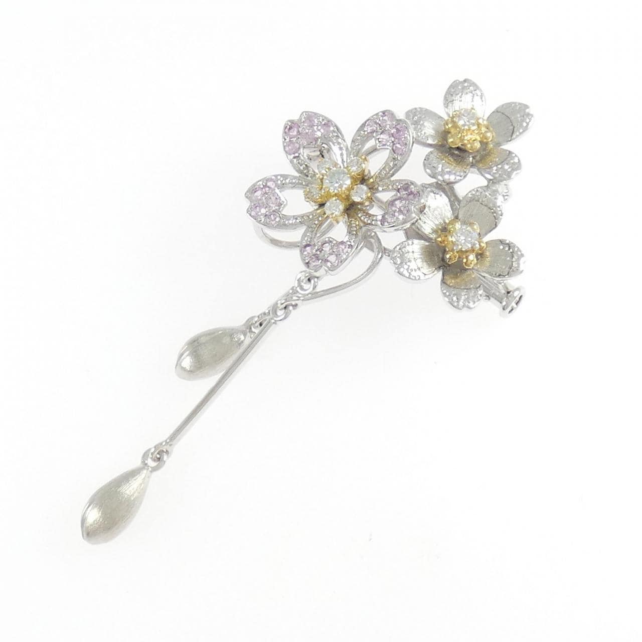 石川暢子 サファイヤ ペンダント 0.31CT