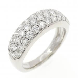 PT950 パヴェ ダイヤモンド リング 0.89CT