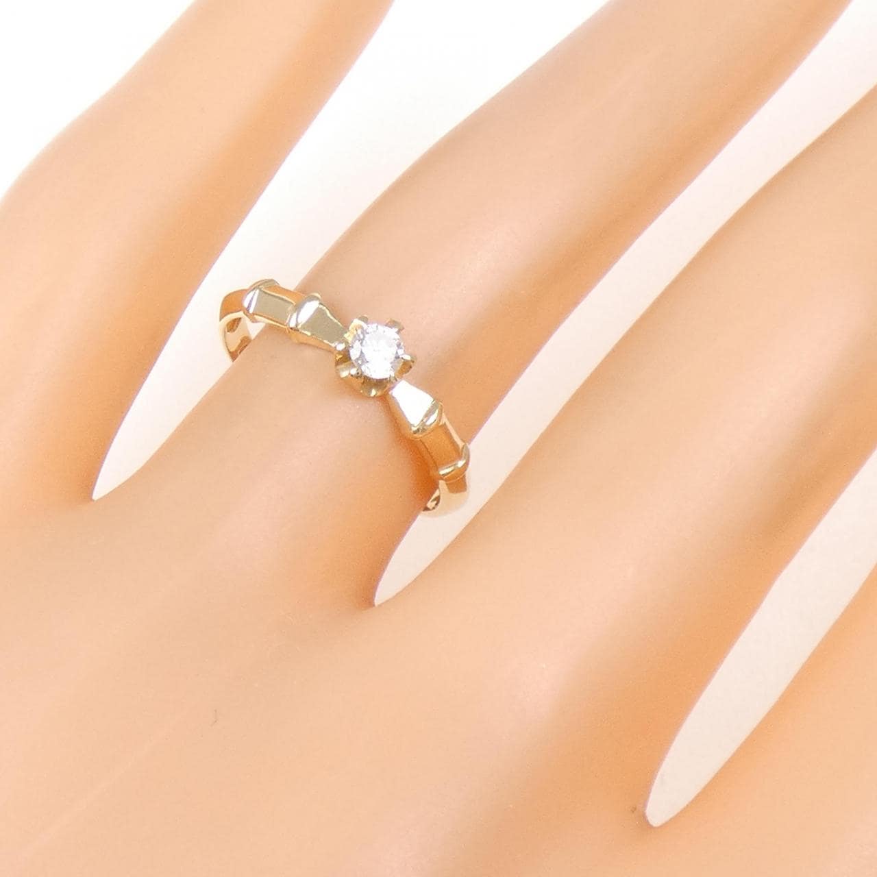 K18YG ダイヤモンド リング 0.10CT
