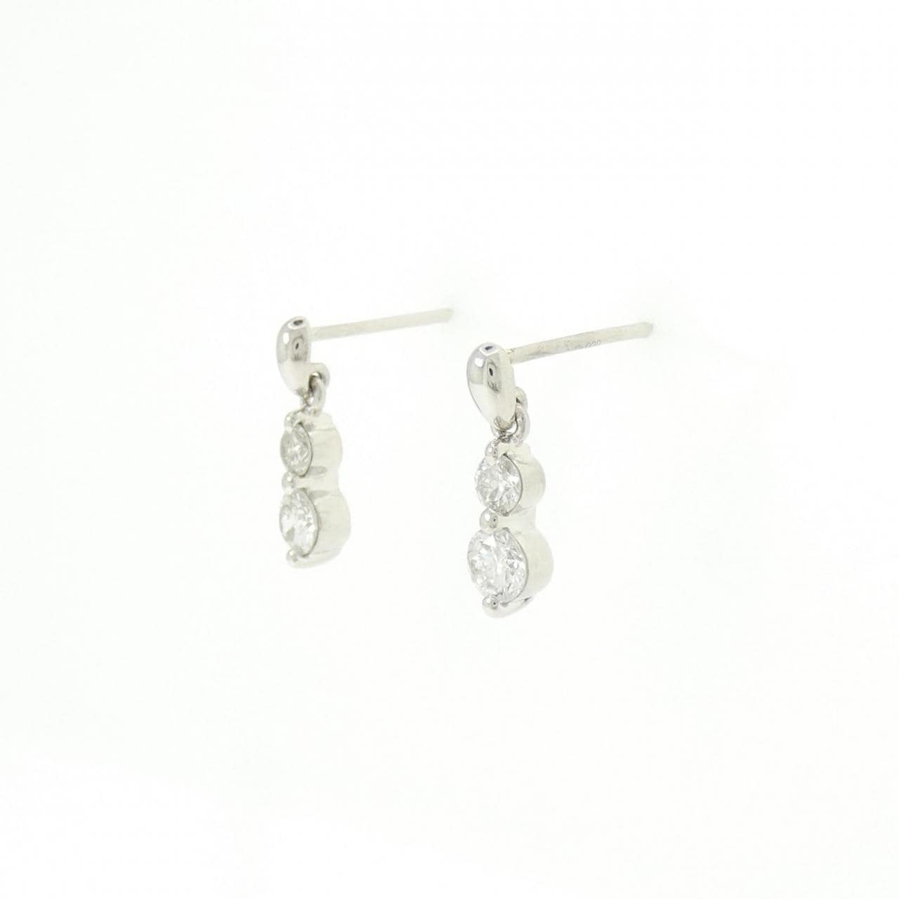 PT900 ダイヤモンド ピアス 0.50CT