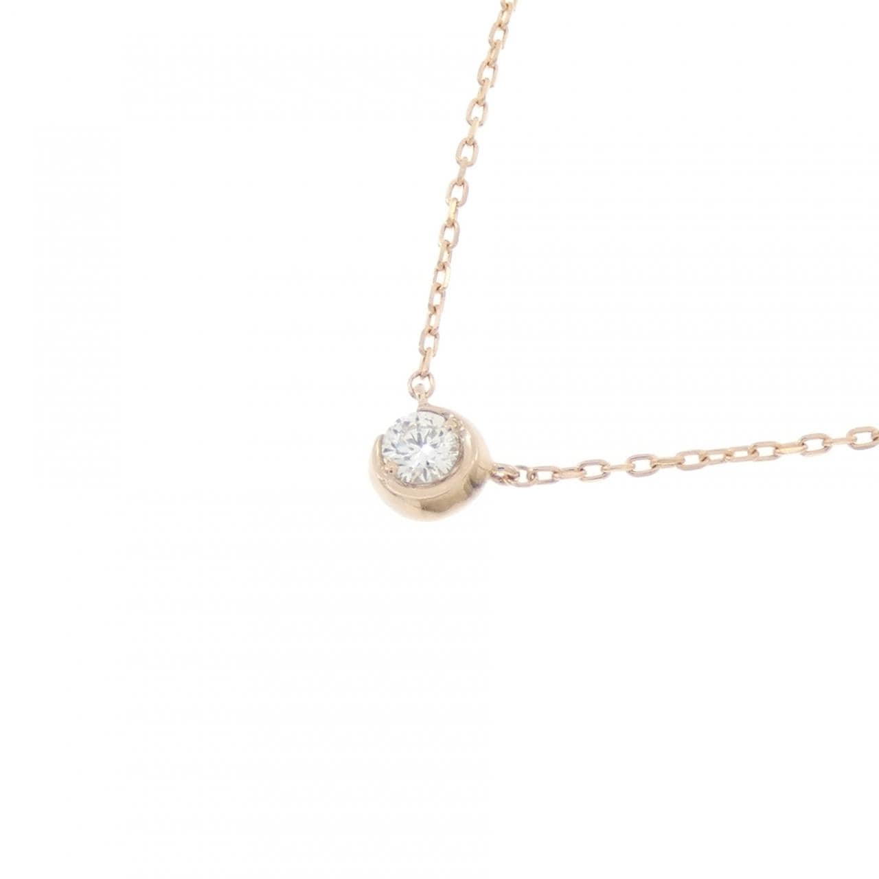 スタージュエリー ムーンセッティング ネックレス 0.04CT