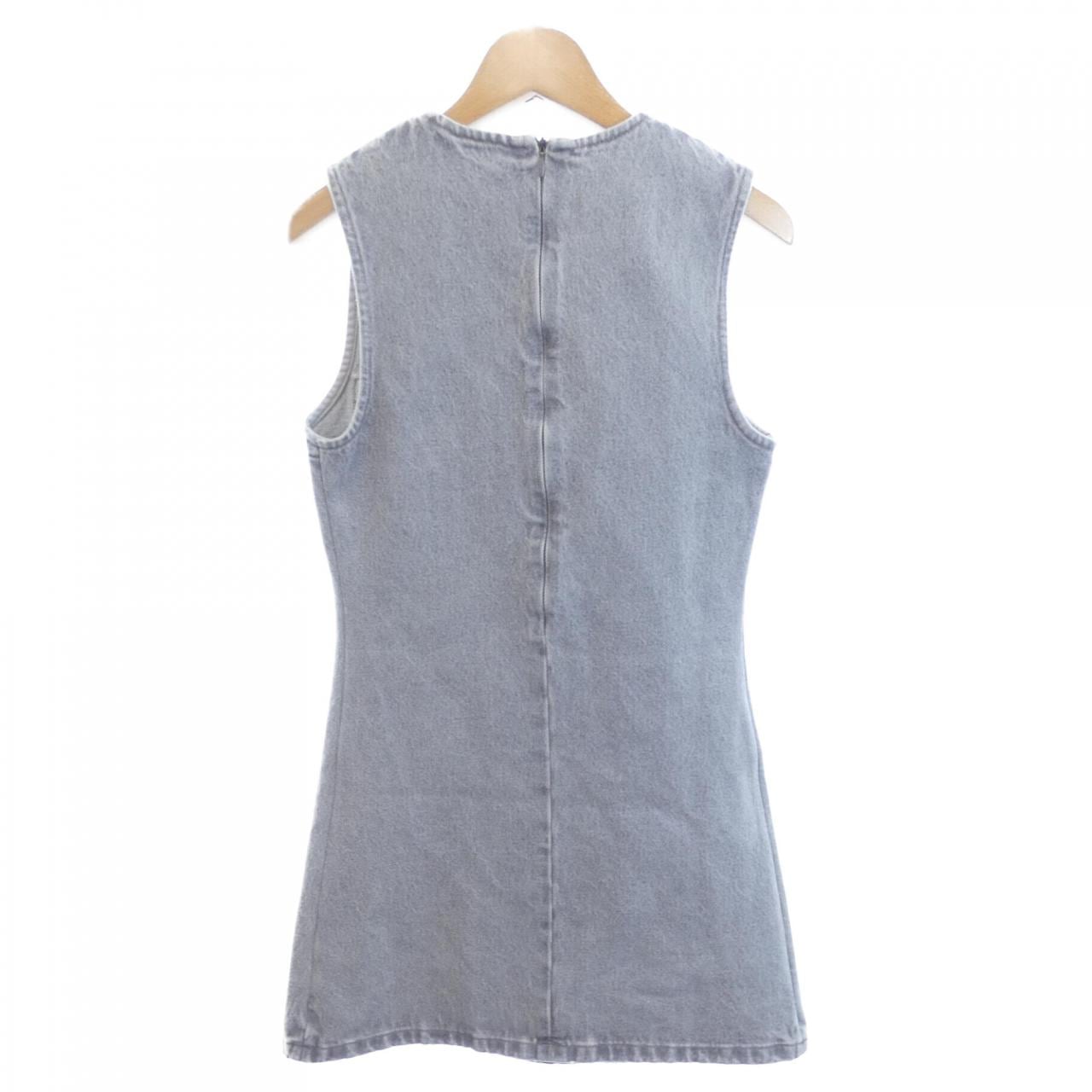 ミュウミュウ MIU MIU DENIM DRESS MIU MIU ロゴ GWA203 S232 13LF ワンピース