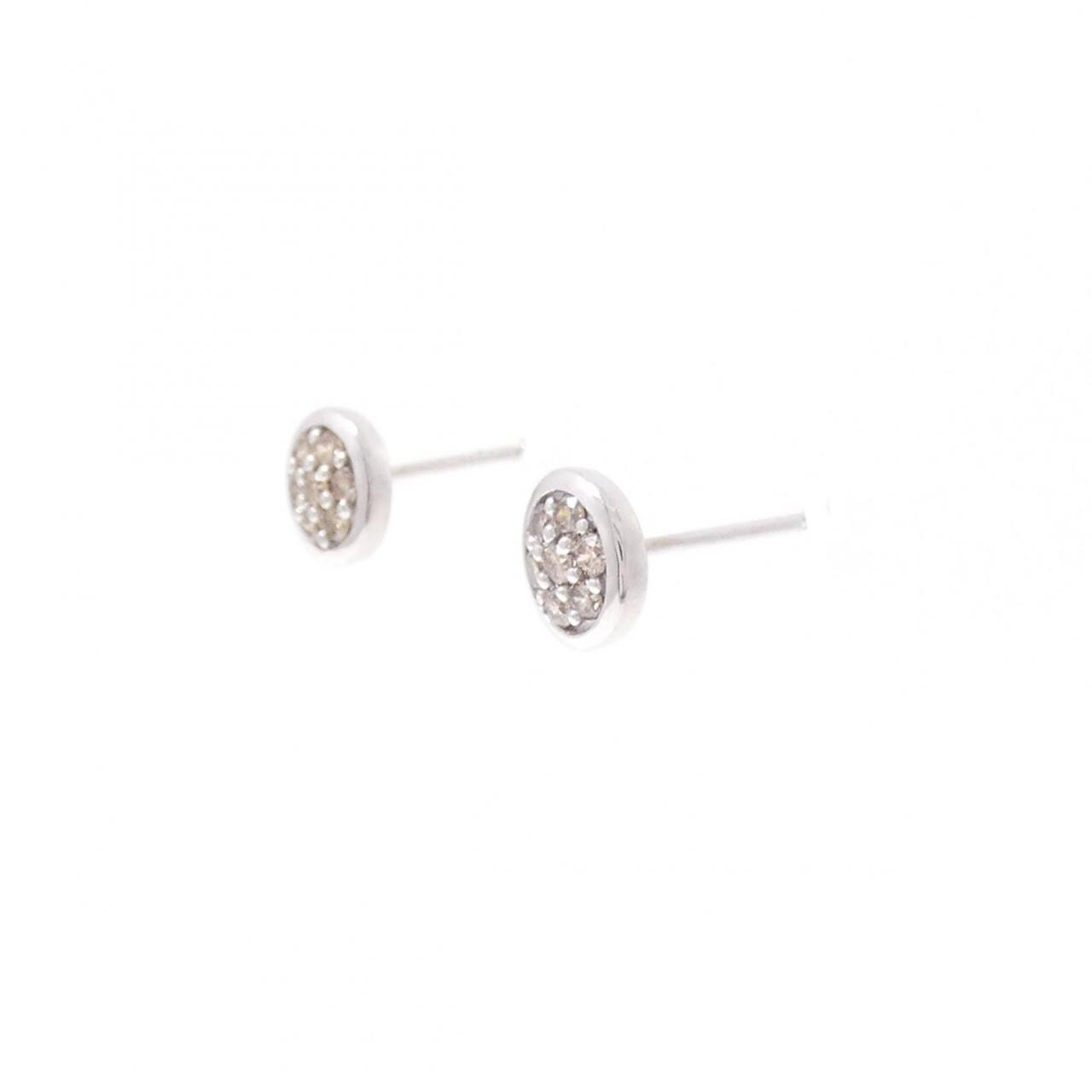 K18WG ダイヤモンド ピアス 0.20CT